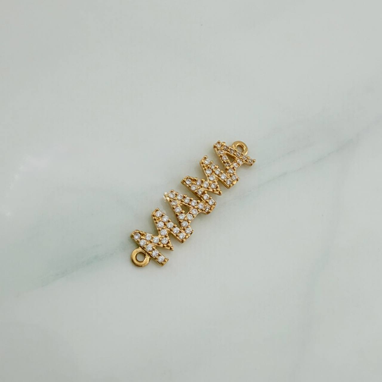Herraje Mama 1.3 g / 1 1/4 in Oro Amarillo 18K