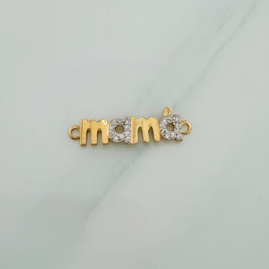 Mom Charm 1gr / 1 in / 18K Yellow Gold &