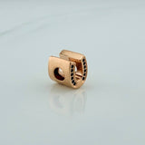 Herraje Herradura 2.3gr / 1/2 in / Oro Rosa 18K &
