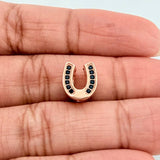 Herraje Herradura 2.3gr / 1/2 in / Oro Rosa 18K &
