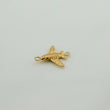 Airplane Charm 0.5gr / 3/4 in / 18K Yellow Gold &