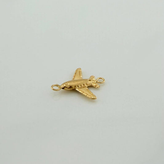 Herraje Avión 0.5gr / 3/4 in / Oro Amarillo 18K &