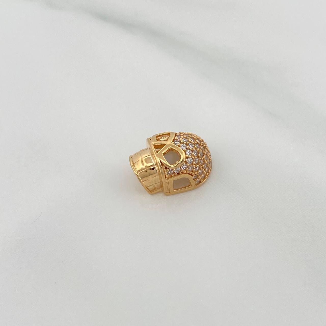 Herraje Calavera 1.8gr / 1/2 in / Oro Amarillo 18K &