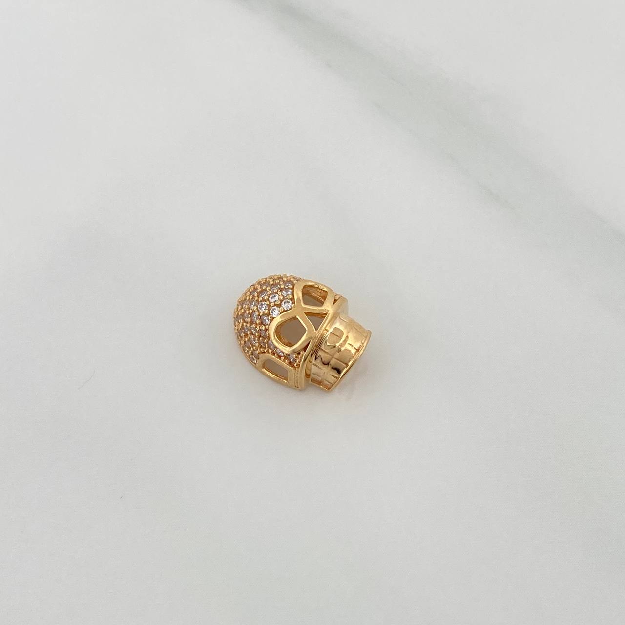 Herraje Calavera 1.8gr / 1/2 in / Oro Amarillo 18K &