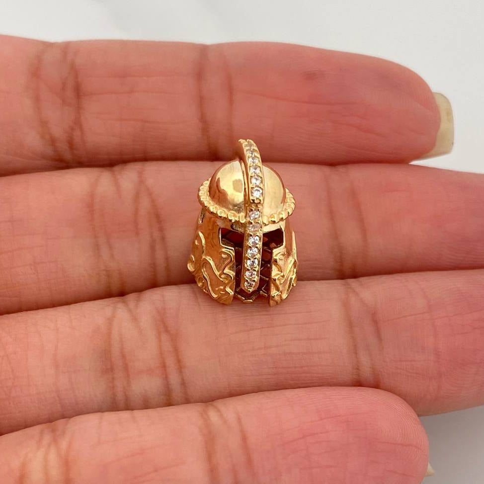 Herraje Casco Espartano 3.2gr / 1/2 in / Oro Amarillo 18K &