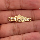 Herraje Timon Correa 1.9gr / 1 in / Oro Amarillo 18K &