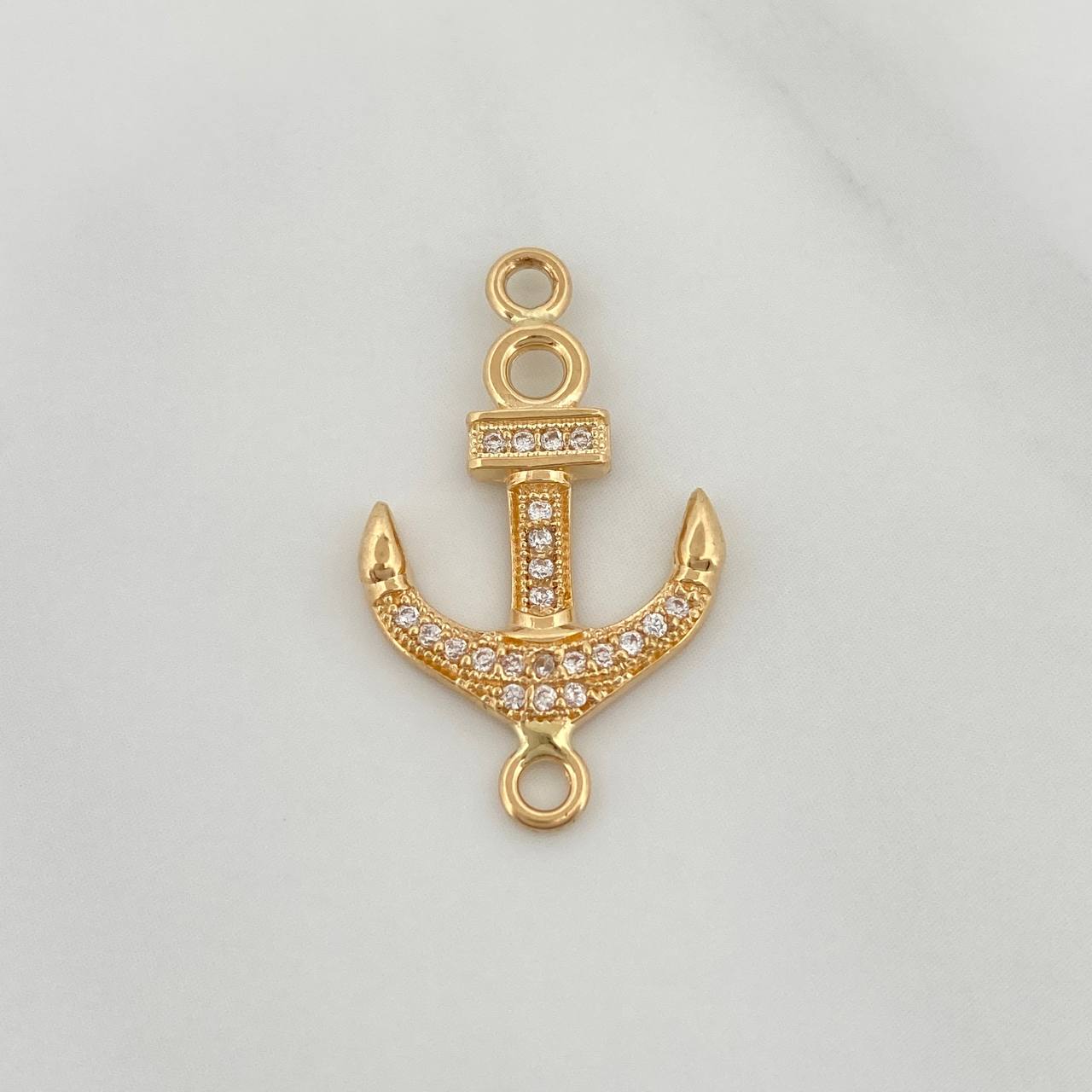 Anchor Charm 1.5gr / 1 in / 18K Yellow Gold &