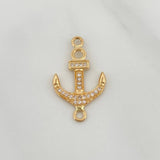 Anchor Charm 1.5gr / 1 in / 18K Yellow Gold &