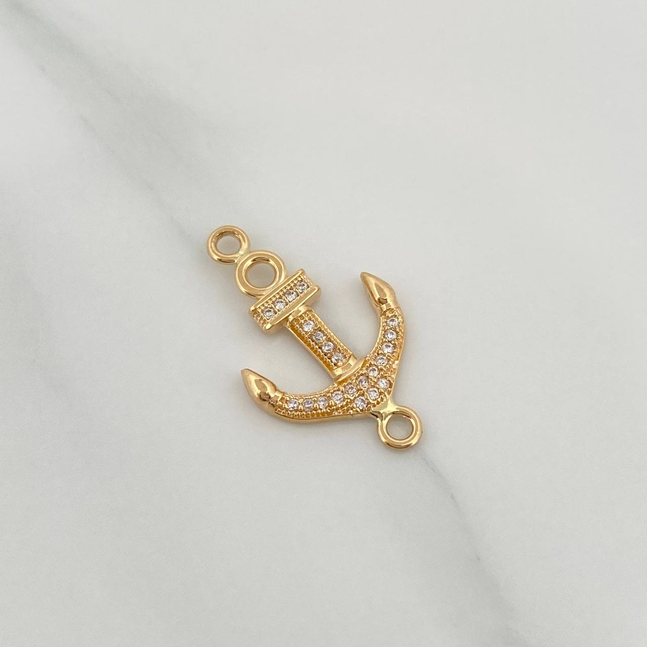 Anchor Charm 1.5gr / 1 in / 18K Yellow Gold &