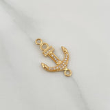 Anchor Charm 1.5gr / 1 in / 18K Yellow Gold &