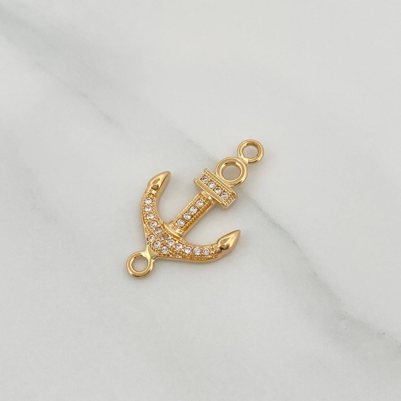 Anchor Charm 1.5gr / 1 in / 18K Yellow Gold &