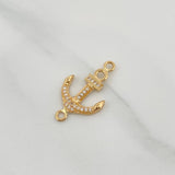 Anchor Charm 1.5gr / 1 in / 18K Yellow Gold &