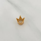 Herraje Corona 1.35gr / 1/2 in / Oro Amarillo 18K &