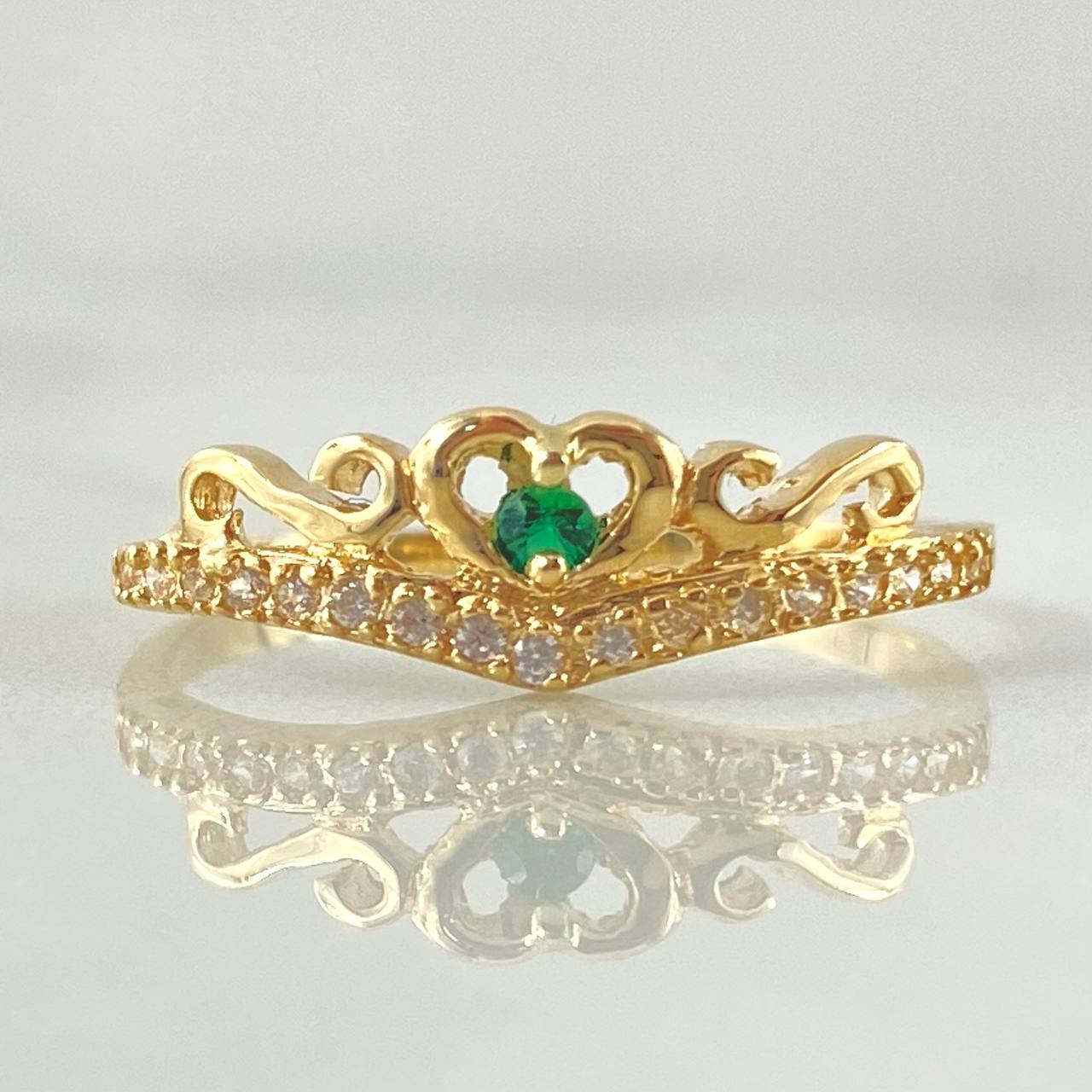Heart Ring 1.4gr / Size 6 1/4 / 18K Gold *