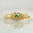 Heart Ring 1.4gr / Size 6 1/4 / 18K Gold *