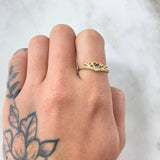 Heart Ring 1.4gr / Size 6 1/4 / 18K Gold *