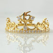Crown Hearts Quince Ring 1.95gr / Size 8 3/4 / 18K Gold *