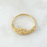 Crown Hearts Quince Ring 1.95gr / Size 8 3/4 / 18K Gold *