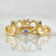 Anillo Corazones Quinces 2.15gr / T6 1/2 / Oro Amarillo 18K *