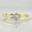Solitaire Scepter Ring 1.65gr / Size 6 / 18K Gold