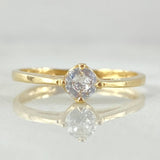 Solitaire Scepter Ring 1.65gr / Size 6 / 18K Gold