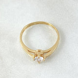 Solitaire Scepter Ring 1.65gr / Size 6 / 18K Gold