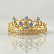 Crown Hearts Ring 2.05gr / Size 7 1/4 / 18K Gold