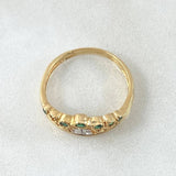 Quince Crown Ring 2.35gr / Size 5 1/2 / 18K Yellow White Gold