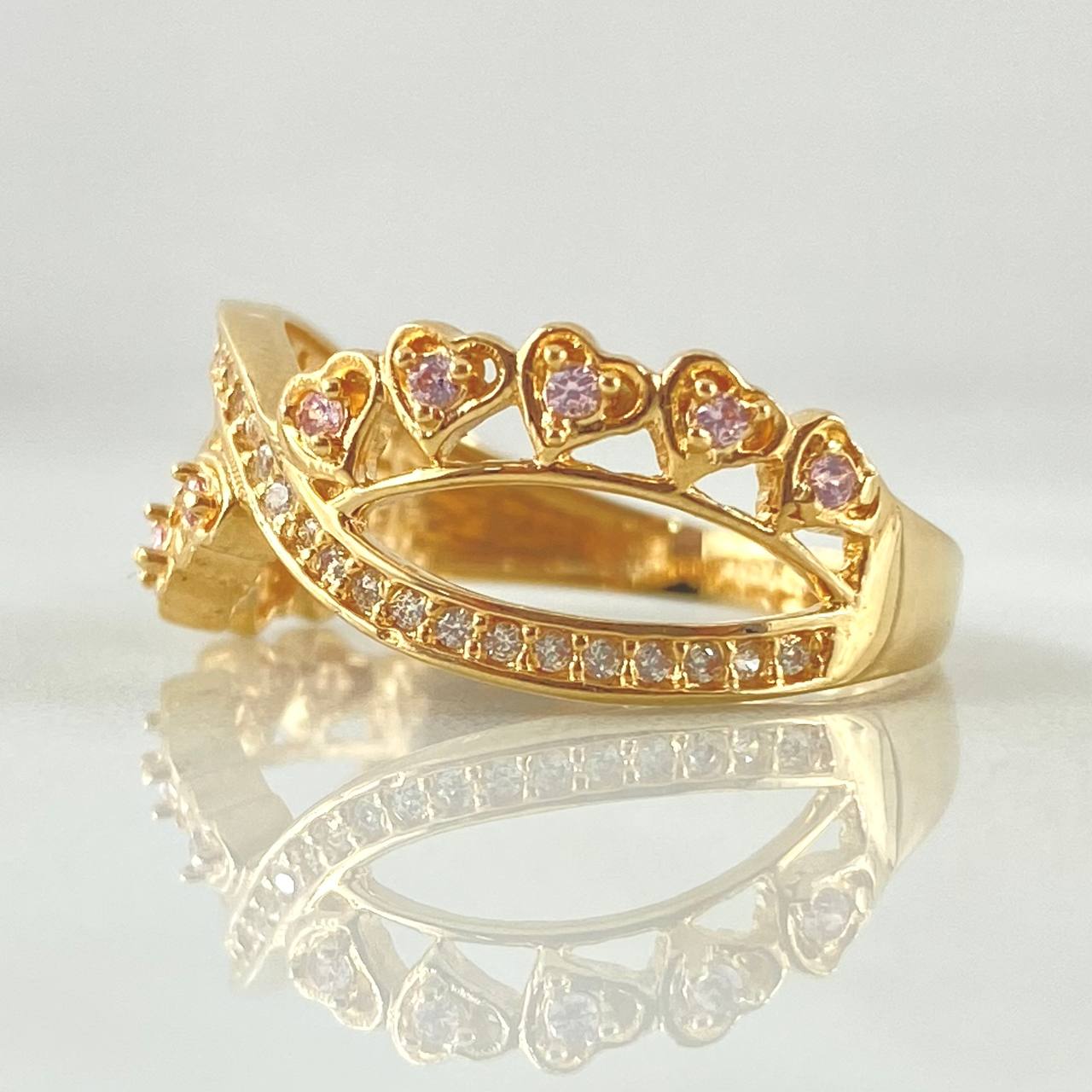 Anillo Amor Eterno 3.75gr / T7 3/4 / Oro Amarillo 18K