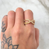 Anillo Amor Eterno 3.75gr / T7 3/4 / Oro Amarillo 18K