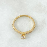 Dense Solitaire Ring 1.8gr / Size 6 1/4 / 18K Yellow Gold