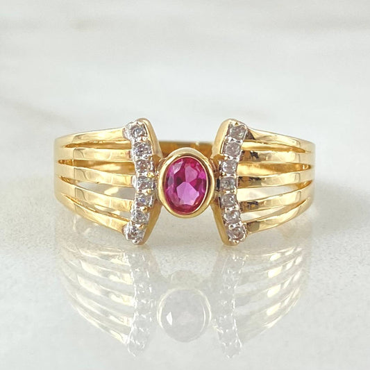 Lyra Bridge Stars Ring 2.9gr / Size 6 3/4 / 18K Gold