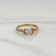 Solitaire Churumbela Ring 1.8gr / T5 3/4 / Two Golds Yellow White 18K %