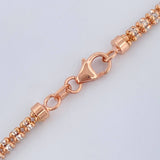 Ice Chain 15.75gr / 23.6in / Two Tone White Rose 18K +4 $