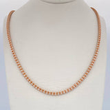Ice Chain 15.75gr / 23.6in / Two Tone White Rose 18K +4 $