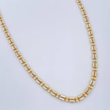Ice Chain 11.5gr / 23.6in / Two Tone Yellow White 18K +4 $