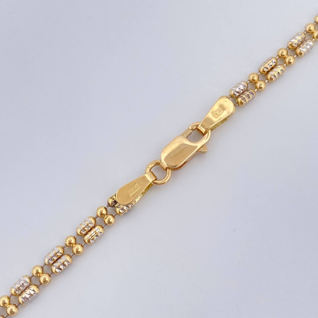 Ice Chain 11.5gr / 23.6in / Two Tone Yellow White 18K +4 $