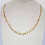 Ice Chain 11.5gr / 23.6in / Two Tone Yellow White 18K +4 $