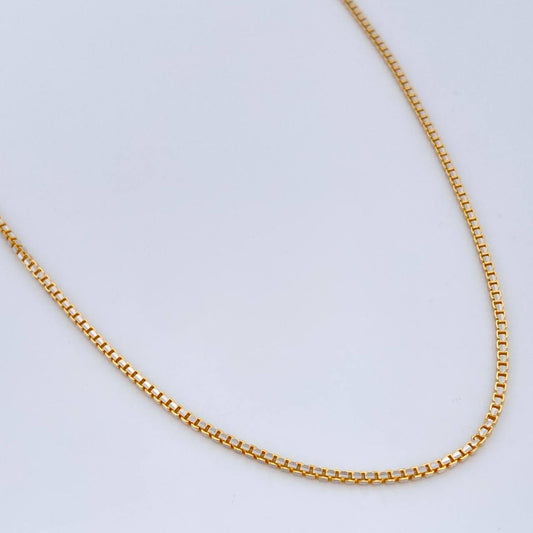 Cadena Veneciana 6.45gr / 60cm / Dos Oros Amarillo Blanco +3 18K $