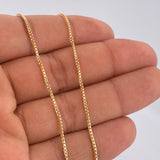 Venetian Chain 6.45gr / 23.6in / Two Tone Yellow White 18K +3 $