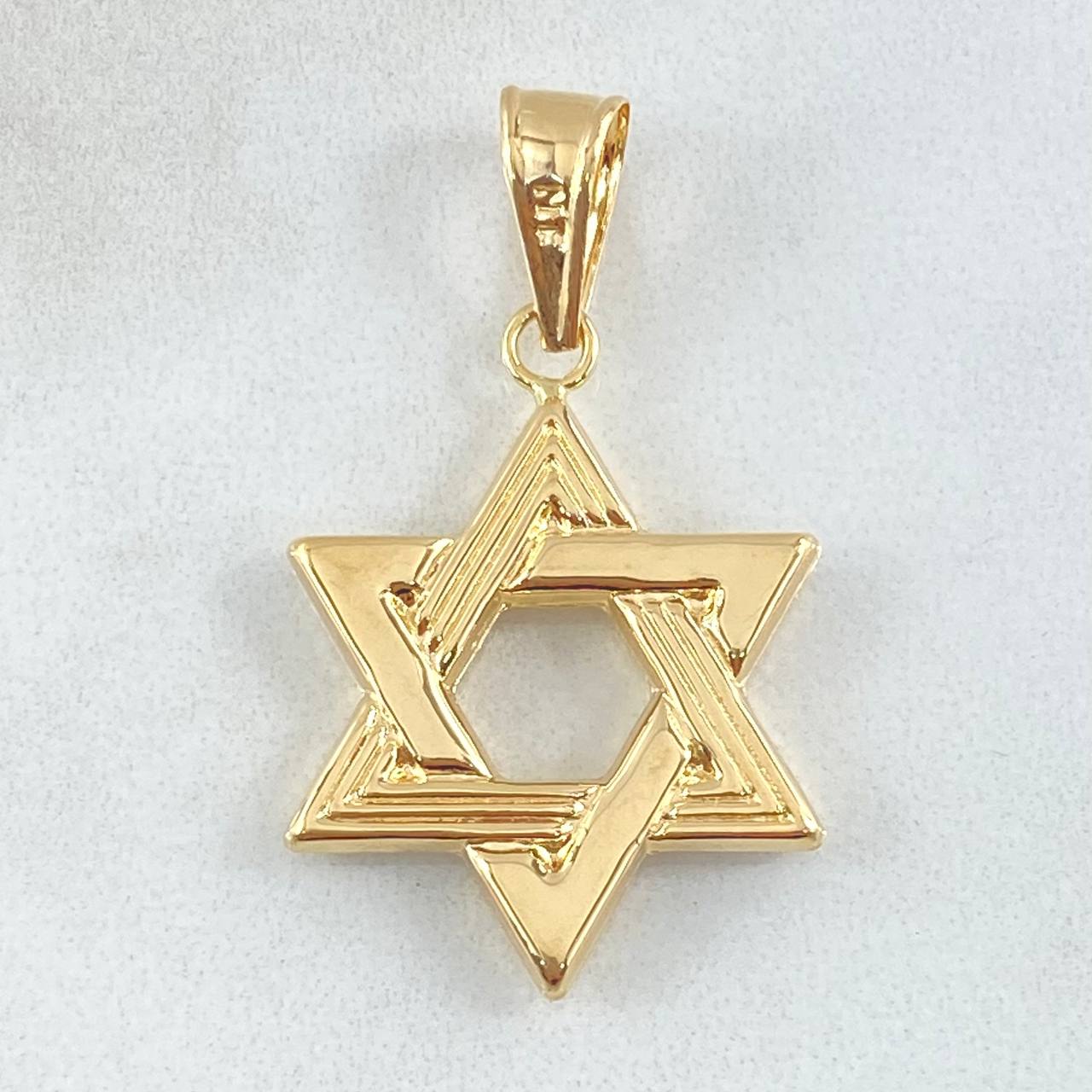 Dije Estrella De David 2.3gr / 3.7cm / Oro 18K