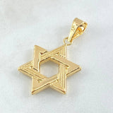 Dije Estrella De David 2.3gr / 3.7cm / Oro 18K