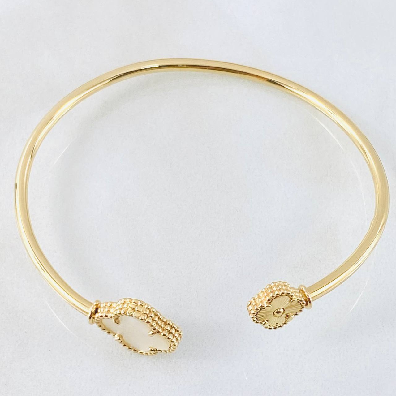 Pulso Aro Trebol 5.5gr / 7 in / Oro Amarillo Nac.Esp. 18K