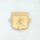 Charm America De Cali Shield 0.9gr / 0.7in 18K Gold ©