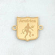Charm America De Cali Shield 0.95gr / 0.7in 18K Gold ©