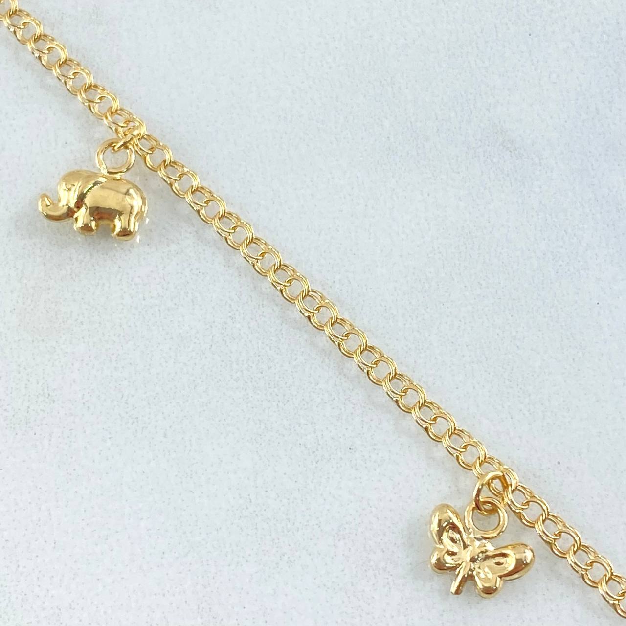 Anklet Classic Link Pendant 3.6gr / 26cm / 18K Yellow Gold