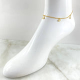 Anklet Classic Link Pendant 3.6gr / 26cm / 18K Yellow Gold