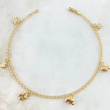 Anklet Classic Link Pendant 3.5gr / 9.4in / 18K Yellow Gold