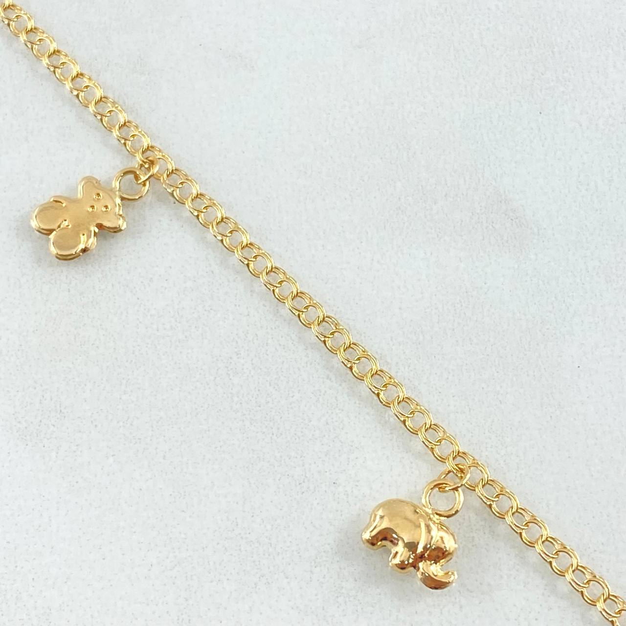 Anklet Classic Link Pendant 3.5gr / 9.4in / 18K Yellow Gold
