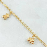 Anklet Classic Link Pendant 3.5gr / 9.4in / 18K Yellow Gold